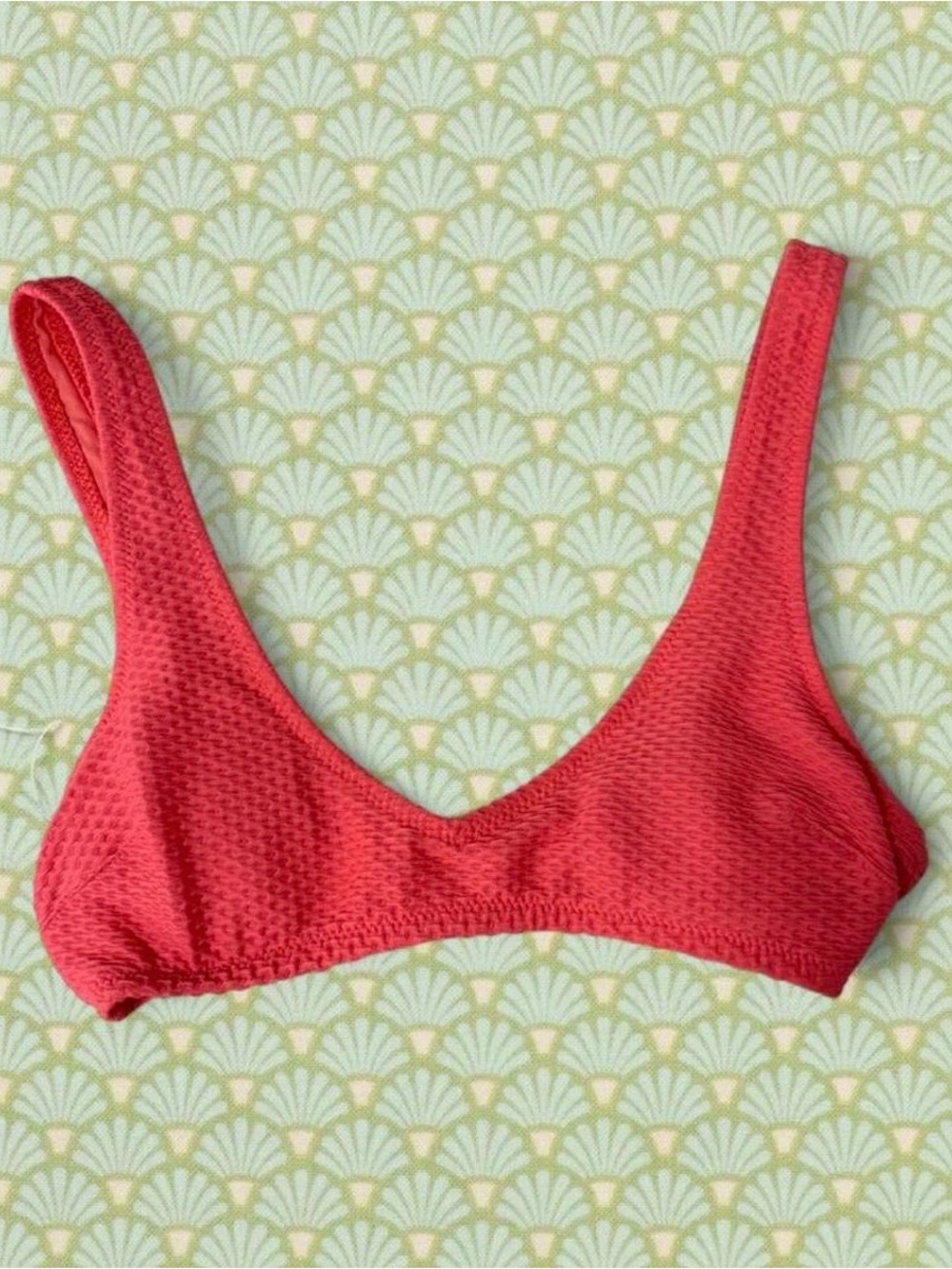 Aerie hot pink bikini top